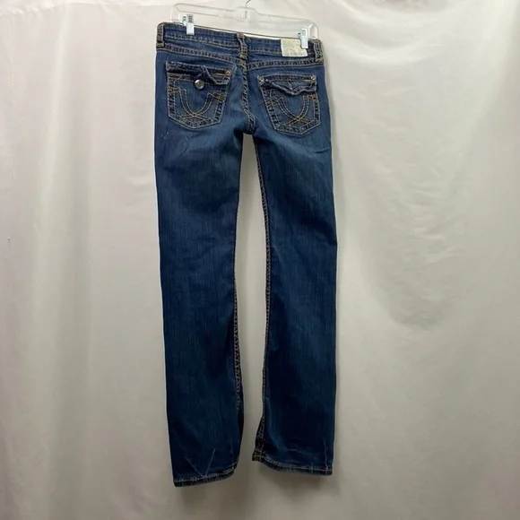 LA Idol USA New Fashion Size 9 Denim Blue Jeans - Picture 12 of 14